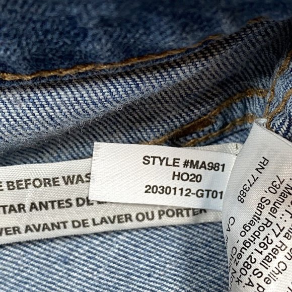 Madewell Jeans Women's 27 Blue 10" High Rise Skinny Button Fly - Picture 9 of 10